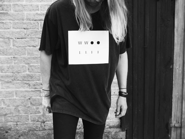 Oversized Washed Out Black Tee