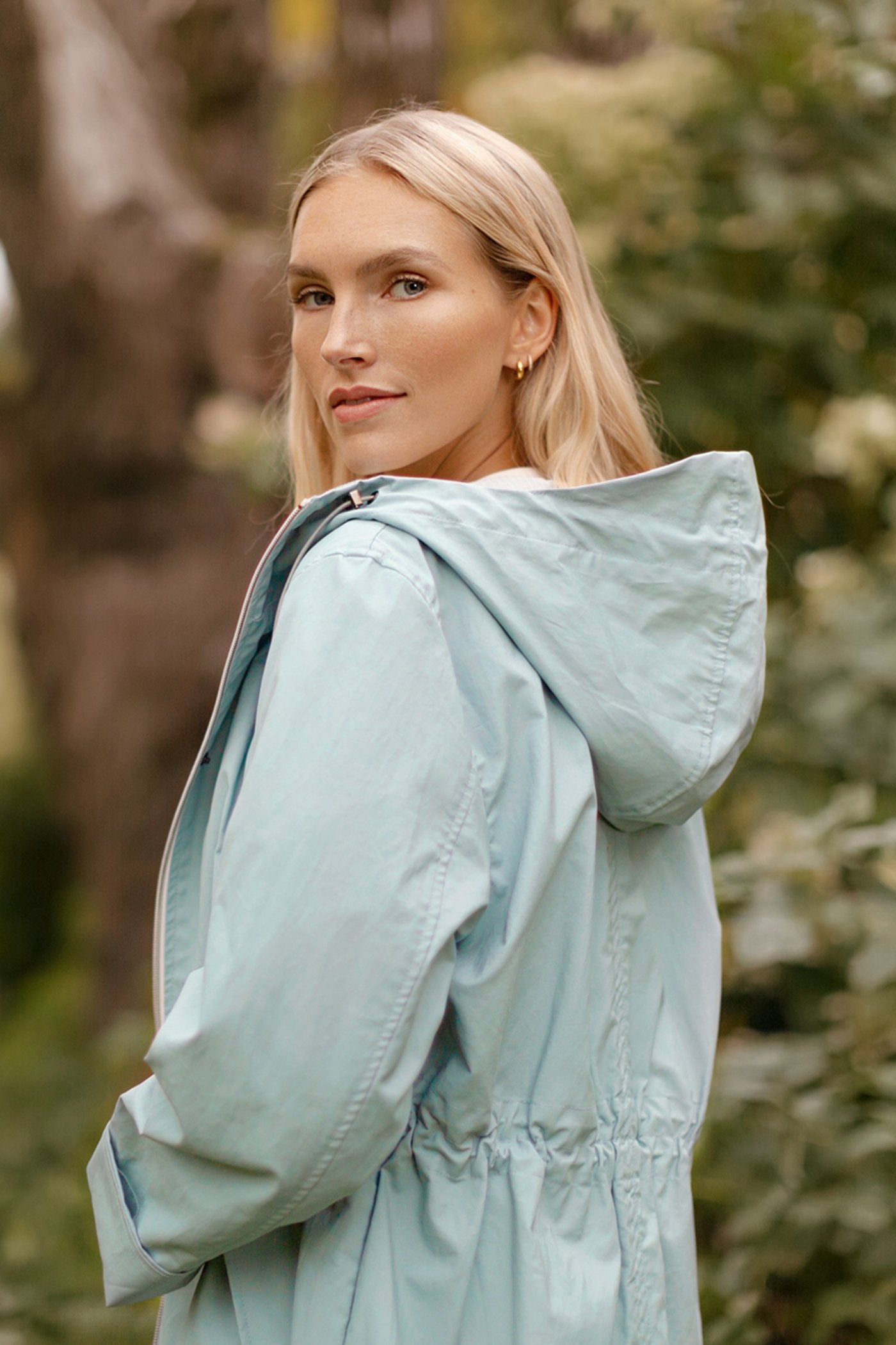 Irene Parka Coat Aqua