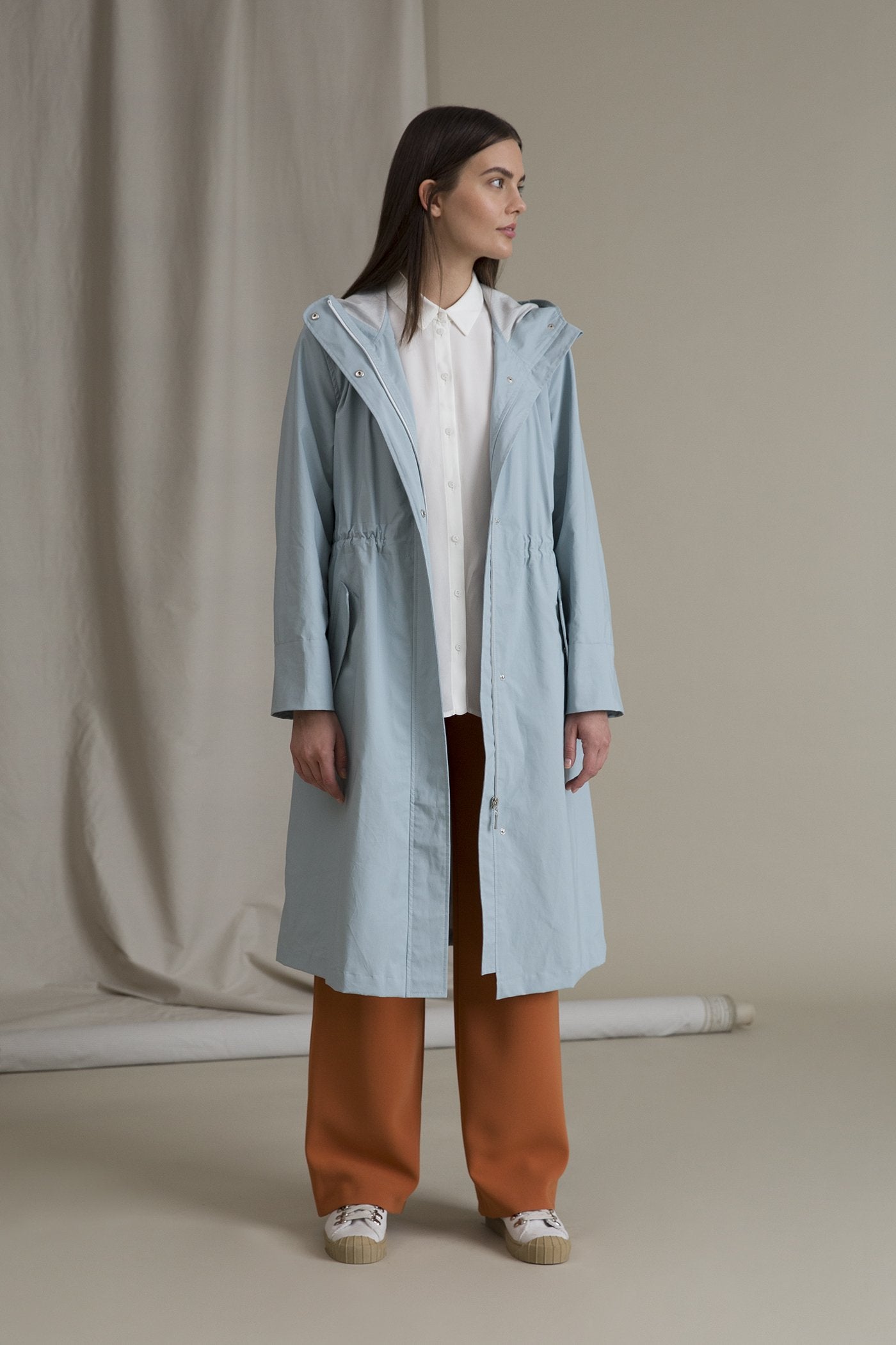 Irene Parka Coat Aqua