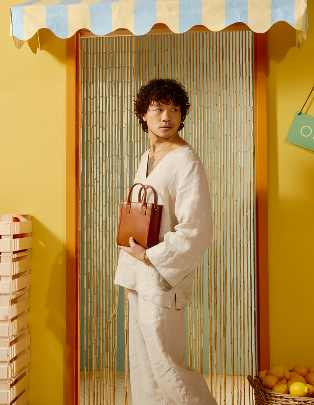 Jackie Classic Leather Mini Bag Cognac