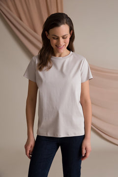 Katrina Organic Cotton T-Shirt Pearl Grey