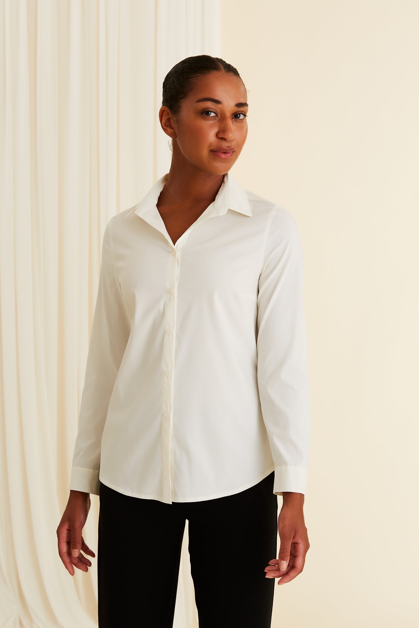 Kielo Cotton Blouse Soft White