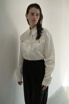 Artynova Ceramic Handmade Button Shirt White