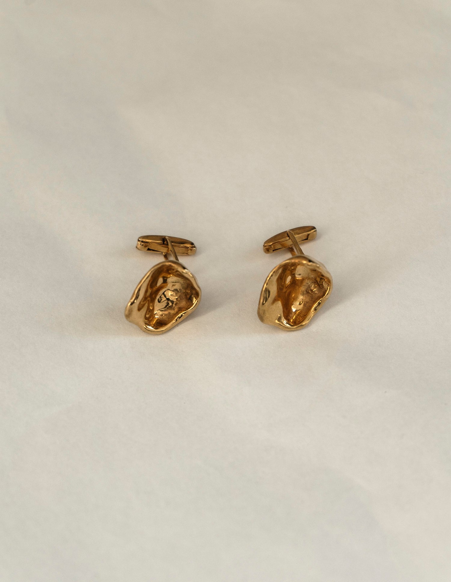 Luna Golden Cufflinks