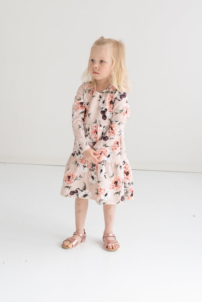Melli EcoDesign Layered Dress Flower Sand