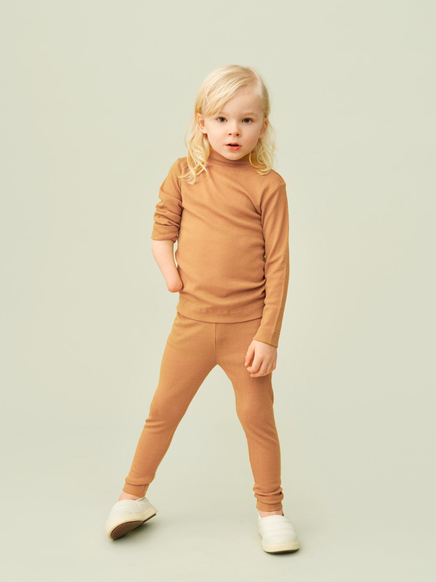 Merino Wool Leggings Biscuit