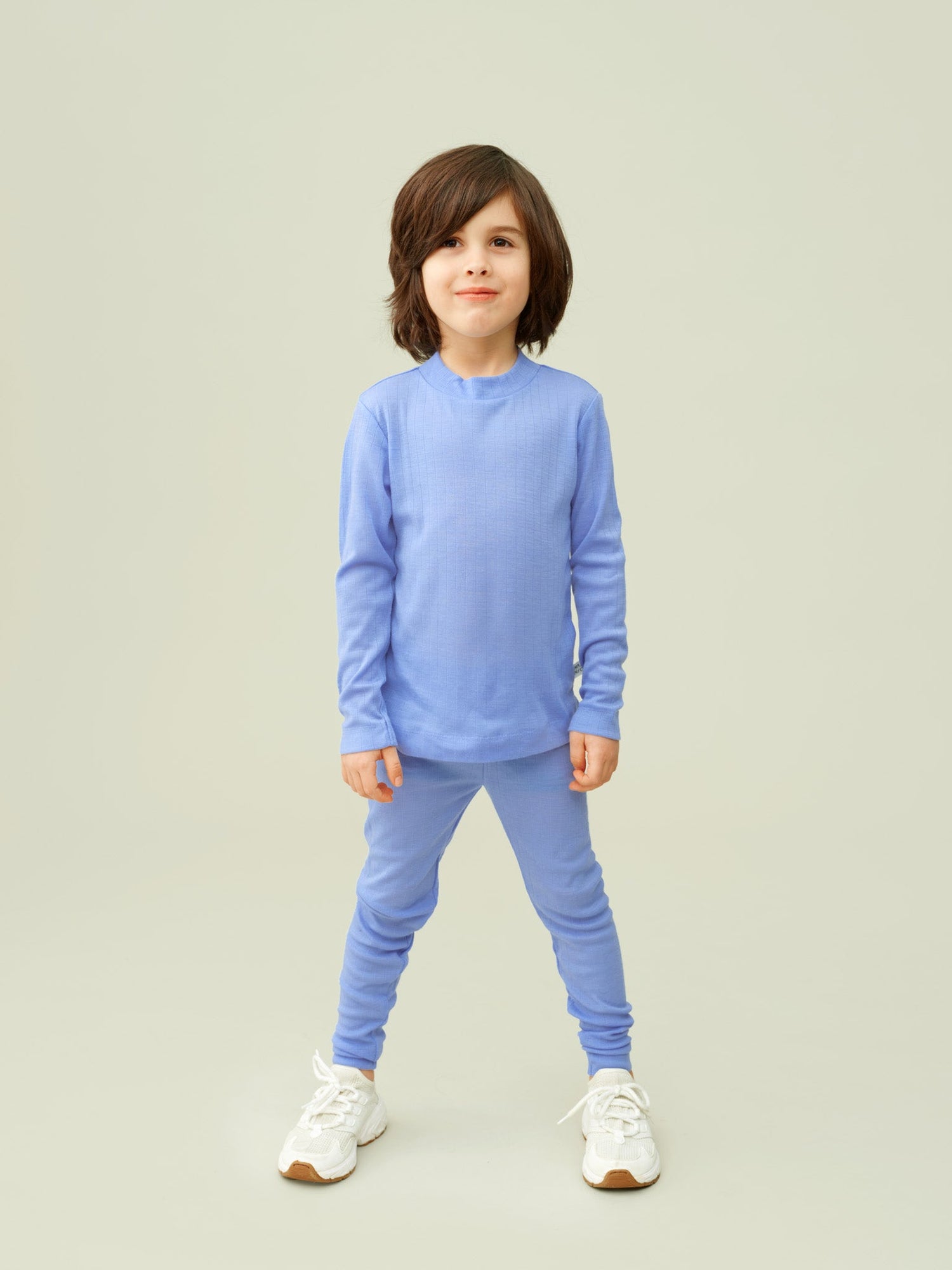 Merino Wool Leggings Sky Blue