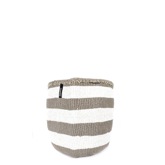Kiondo Basket Warm Grey Stripes M