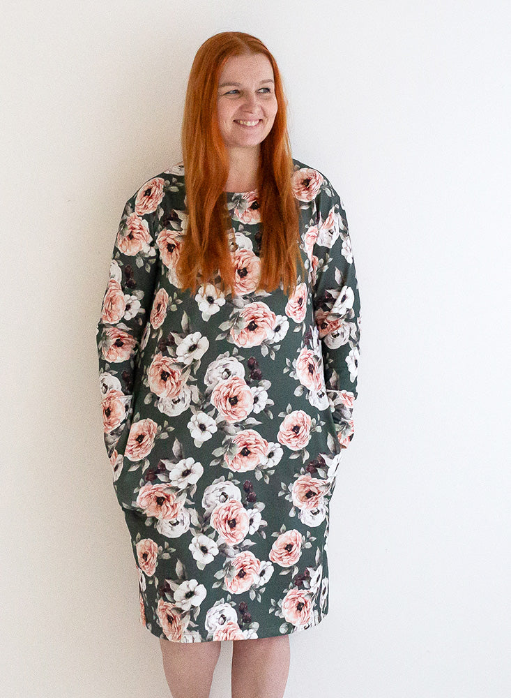Melli EcoDesign College Dress Flower Green