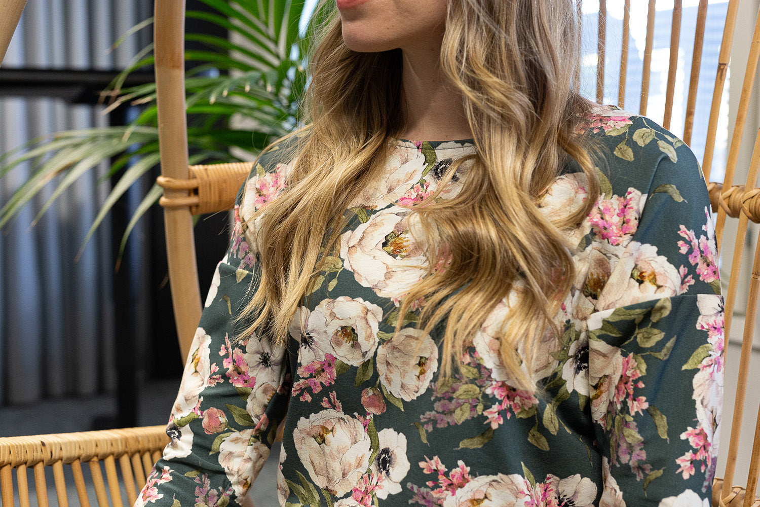Melli EcoDesign 3/4 Sleeve Shirt Peony Sage