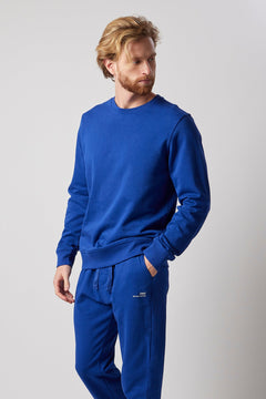 Men's Crewneck Sweatsuit Set Royal Blue