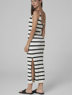 Sabba Dress Striped Black/White