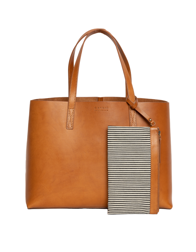 Sam Classic Leather Shopper Bag Cognac