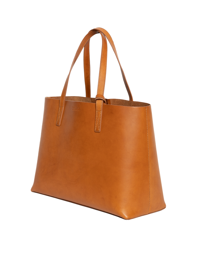 Sam Classic Leather Shopper Bag Cognac
