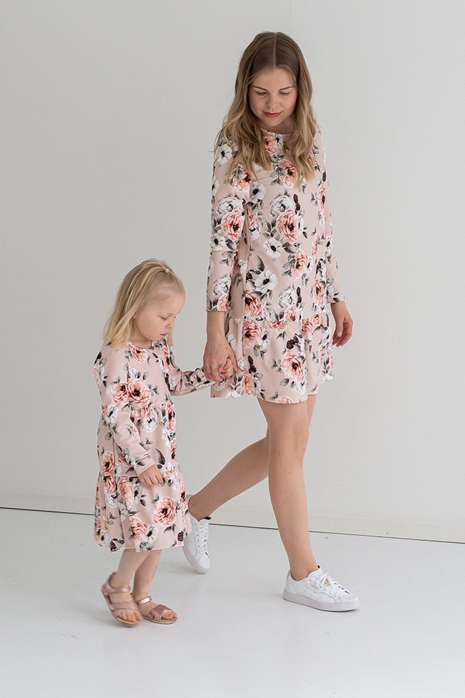 Melli EcoDesign Layered Dress Flower Sand