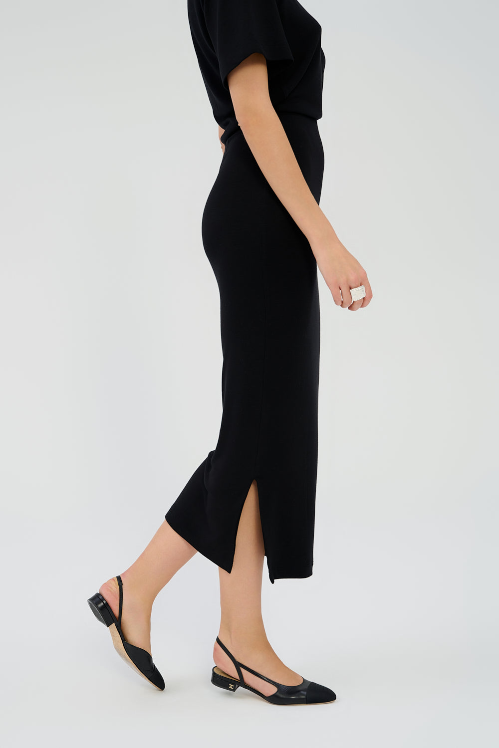 Saint Body Midi Skirt Black