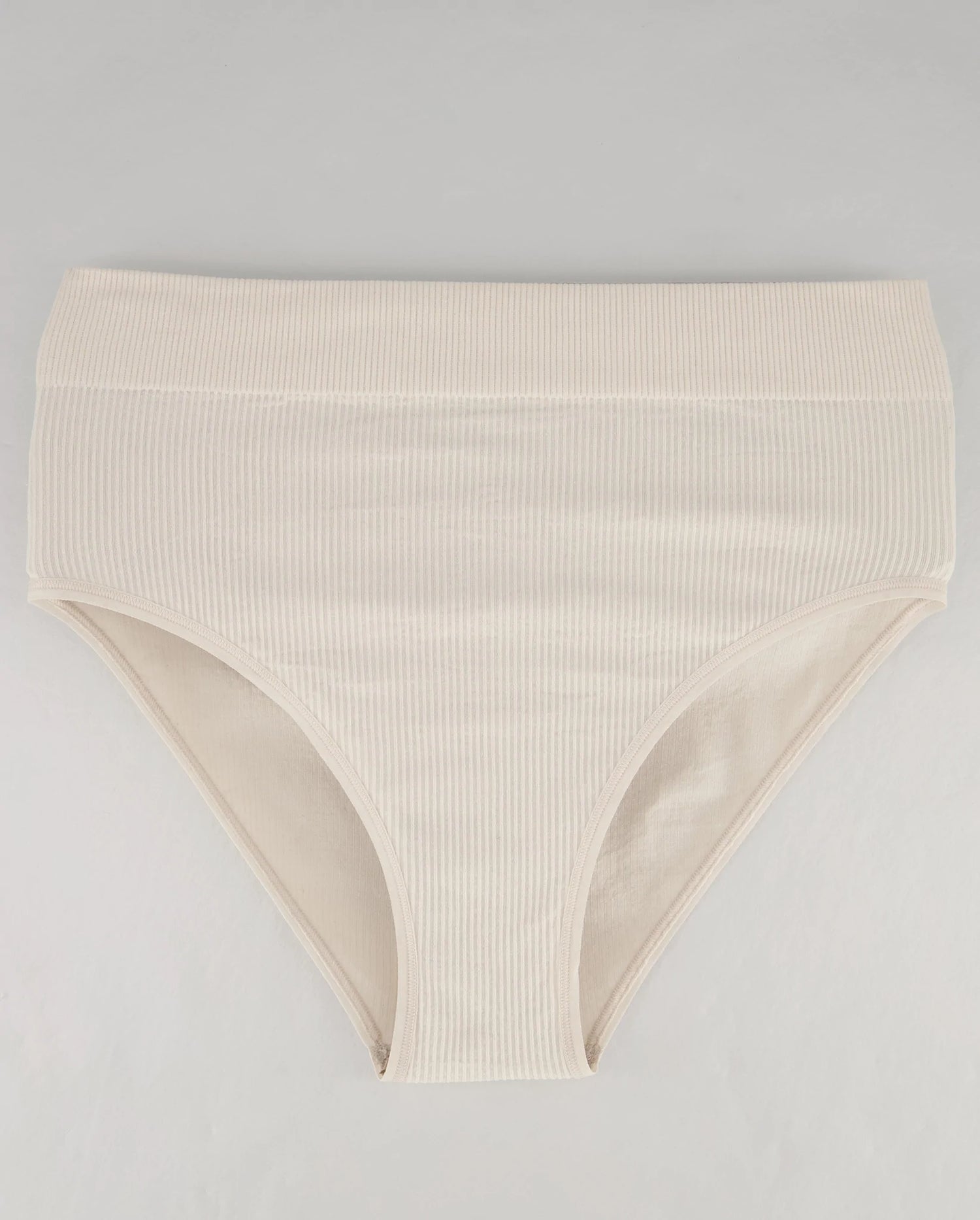 Seamless Ribbed High Cut Briefs Crispy Cream