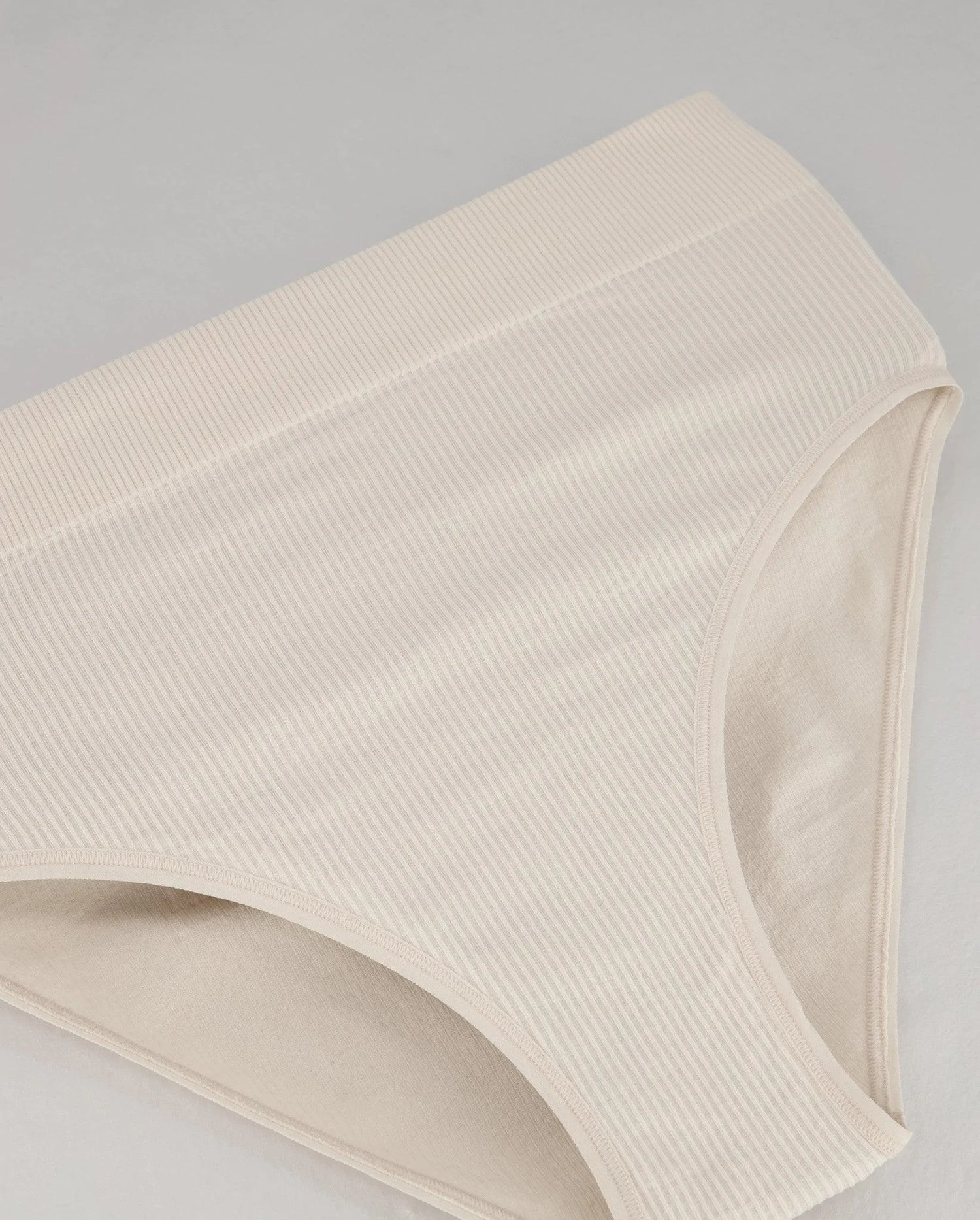 Seamless Ribbed High Cut Briefs Crispy Cream