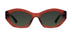 Siti Sunglasses Maroon Red/Olive Green