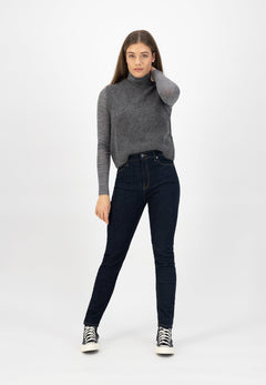 Sky Rise Skinny Jeans Strong Blue