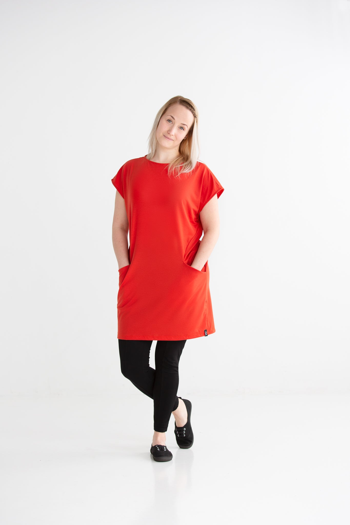 Cap Sleeve Tunic Orange