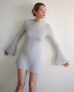 Eglė Wool Dress Pebble Grey