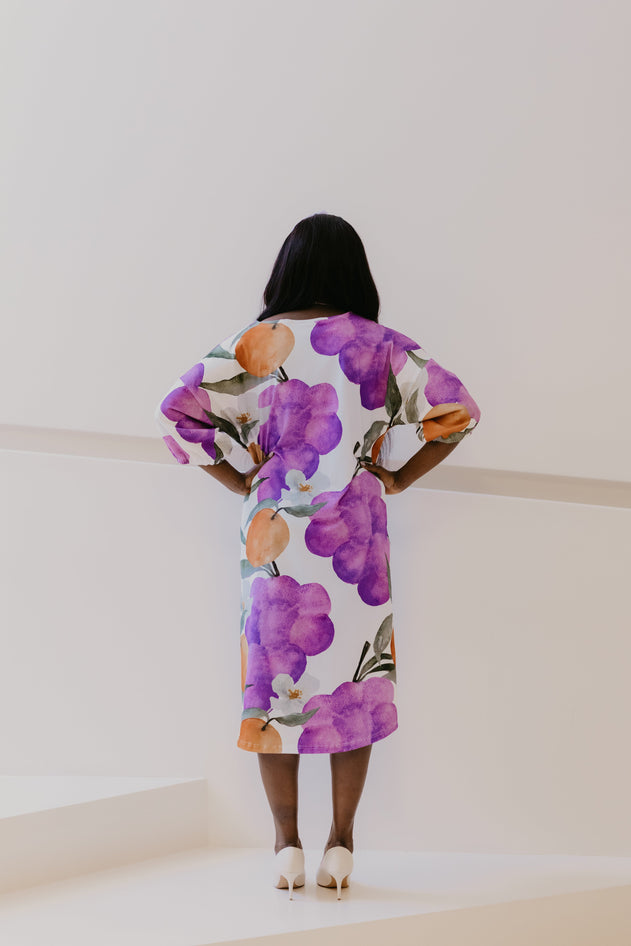 Selene Kaftan Dress Fruits
