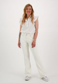 Violet Bootcut Jeans Natural White
