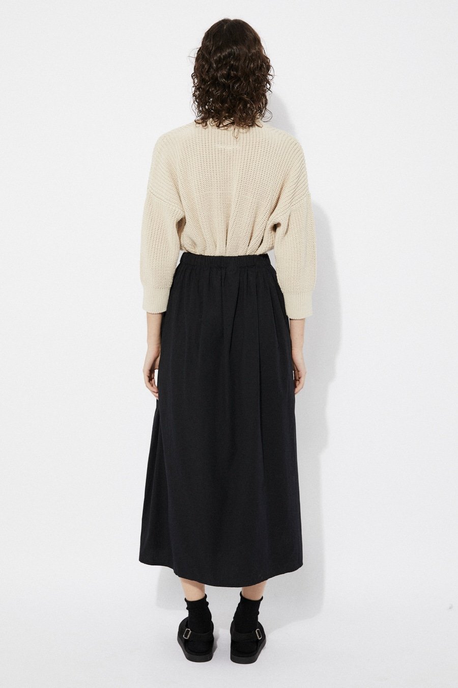 Fisher Cotton Poplin Skirt