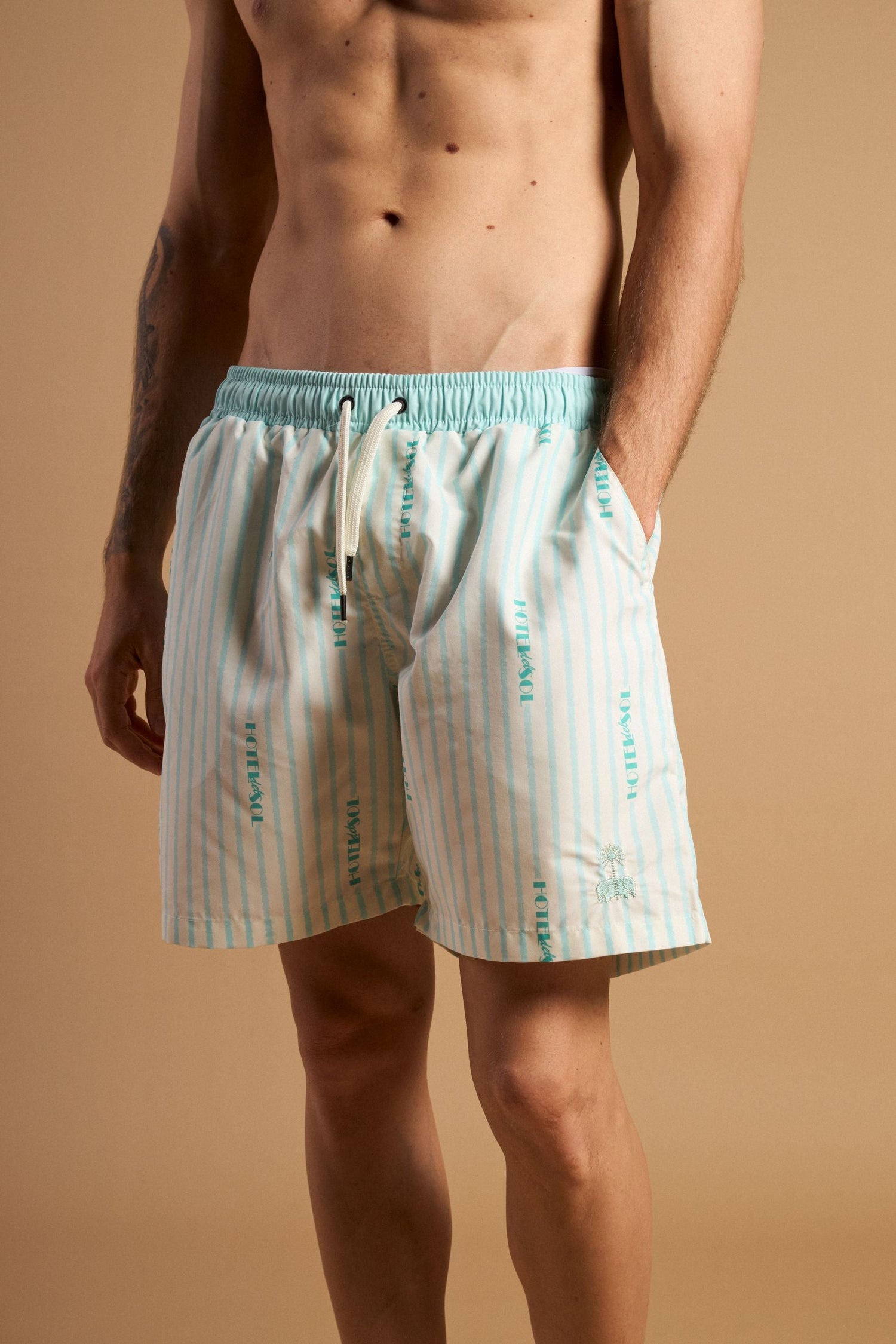 Men's Trendsplant X Antonyo Marest Hotel Del Sol Seaqual®Yarn Swim Short Foam White
