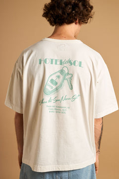 Men's Trendsplant x Antonyo Marest Keychain Oversized Heavy T-Shirt Foam White