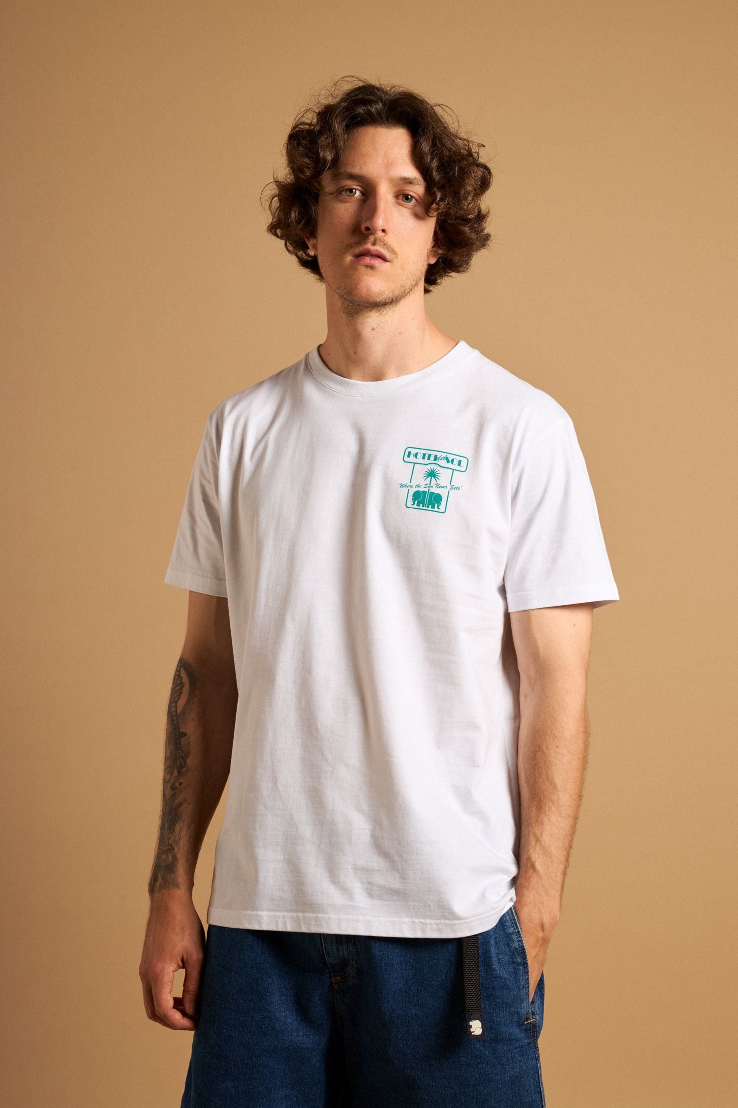 Men's Trendsplant x Antonyo Marest HdS Lobby T-Shirt White