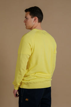 Men's Essential Lightweight Pigment Sweater Date Yellow