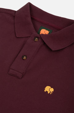 Essential Polo Shirt Burgundy