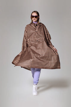 Damier Rain Poncho