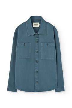 Helmut Unisex Organic Cotton Worker Overshirt Blue