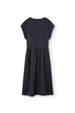 Hira Tencel Wrap Midi Dress Black