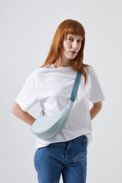 Lua Half Moon Bag Stone Blue