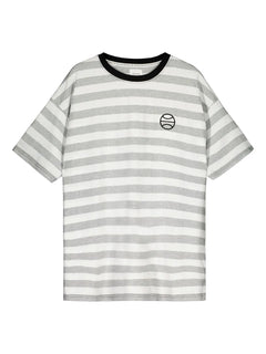 Rehja T-Shirt Grey-White Striped