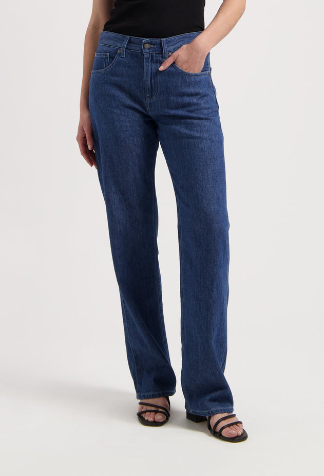 Jamie Mid Loose Flow Jeans Stone Indigo