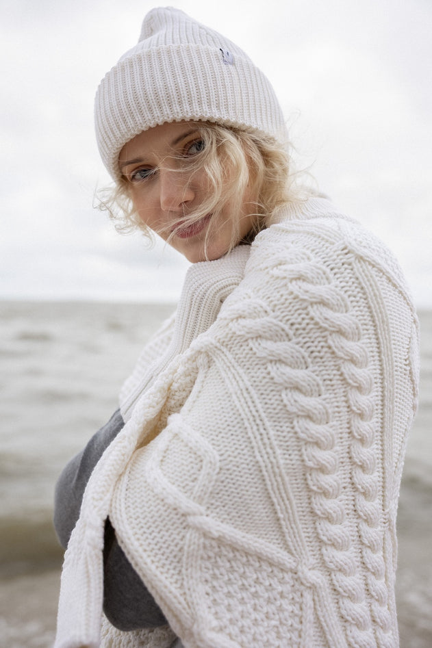 Rotondo Merino Hat White