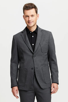 Jere Merino Wool Blazer Jacket Grey