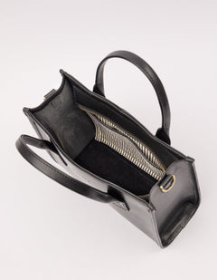 Jackie Midi Bag Classic Leather Black