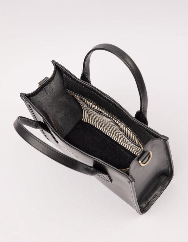 Jackie Midi Bag Classic Leather Black