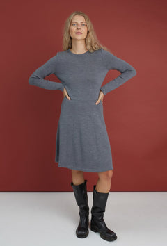 Mini Knitted Merino Wool A-Line Dress