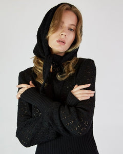 Knitted Lace Triangle Head Shawl