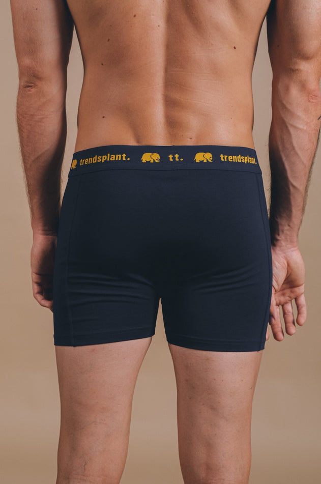 Organic Essential Boxer Briefs Navy