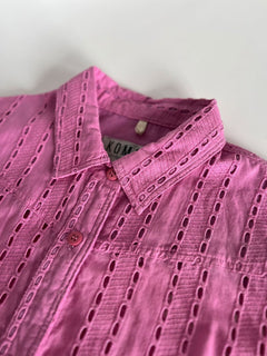 Rio Organic Broderie Anglaise Shirt Pink