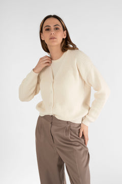 Short Cardigan Cream