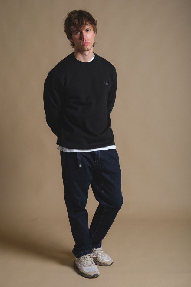 Organic Essential Sweater Black